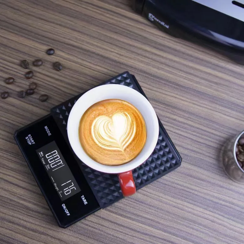 

3kg/0.1g Charging Smart Kitchen Scale Coffee Scale With Timer Hand Brewing Coffee Scale Household Food Scale Kitchen Accessories