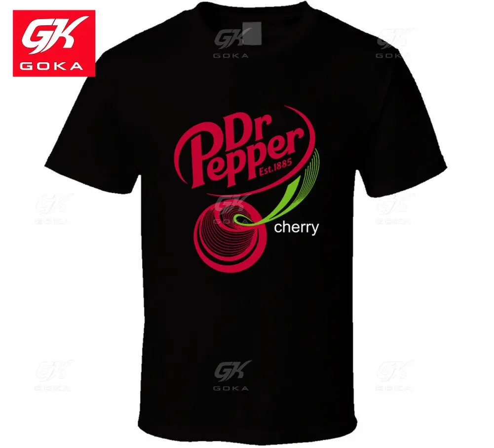 Cherry Dr Pepper Best Soda of All Time Soft Drink Lovers Футболка с графическим рисунком Мужская одежда