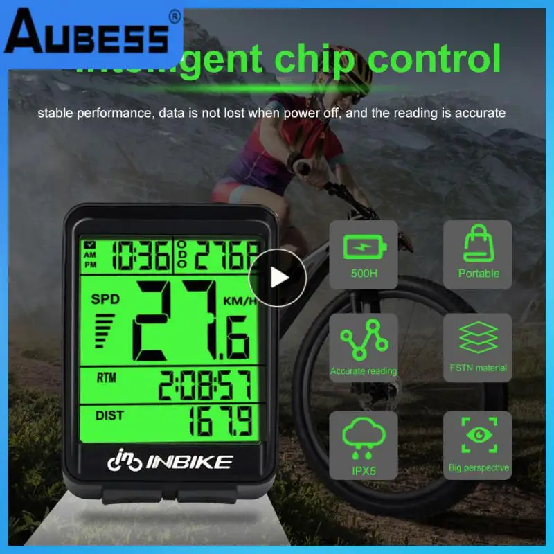 

INBIKE Waterproof Bicycle Riding Odometer Speed Detector Life Lifestyle Sports Outdoors LED Screen Measurable Watch IC321