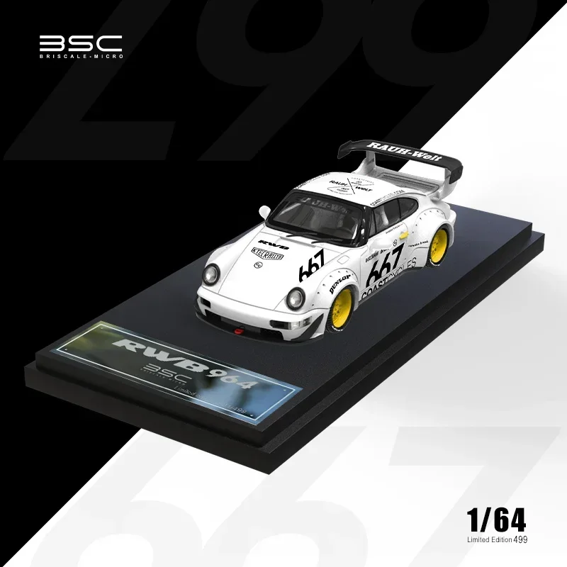 Литая под давлением модель автомобиля BSC 1:64 RWB 944.