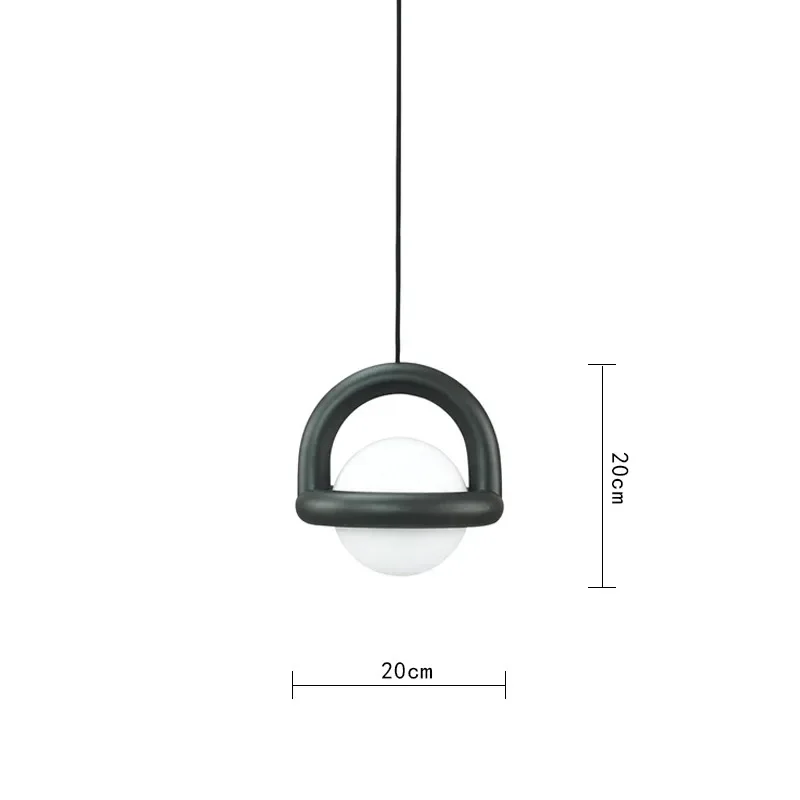 

Danish round headboard pendant lamp living room dining room lamp, high-end feel, modern simplicity, bedroom, study, dining table