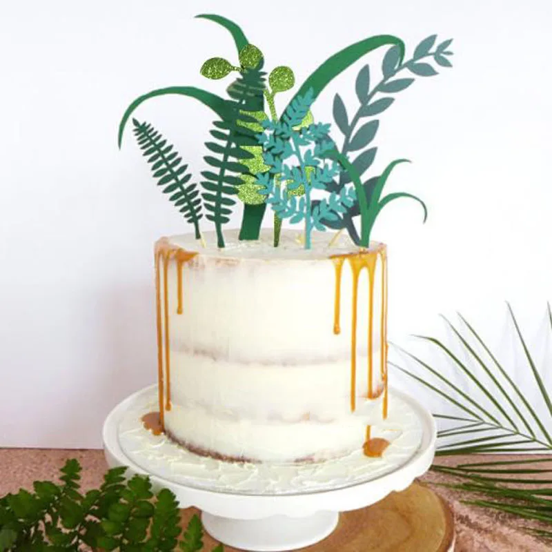 

Зеленые блестящие топперы для торта Minrohaisu