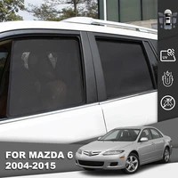 for mazda 6 2002 2003 2004 2006 2007 2008 magnetic car sunshade front windshield mesh frame curtain rear side window sun shade