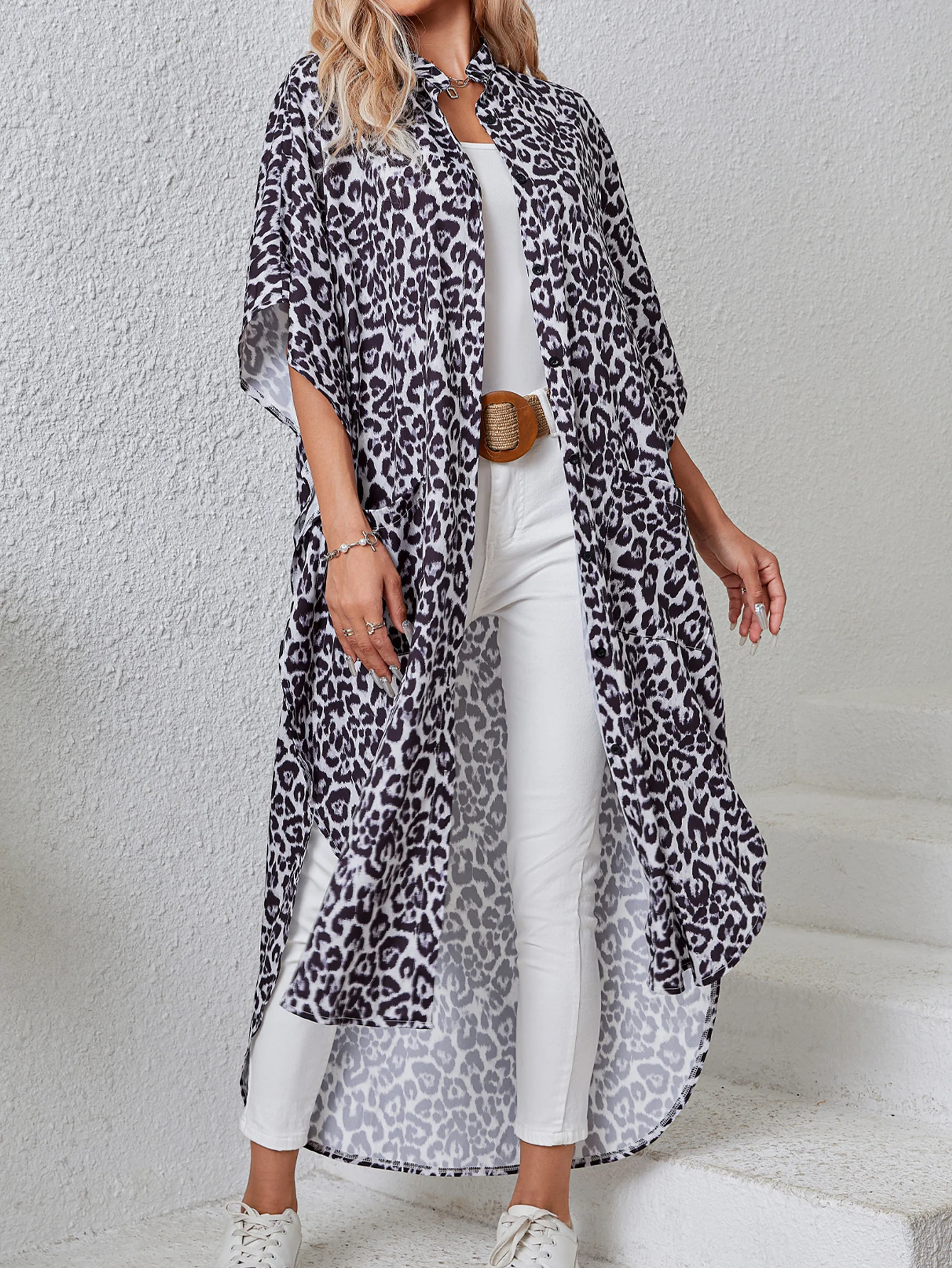 2024 женские топы свободная накидка пляжная одежда Солнцезащитная рубашка