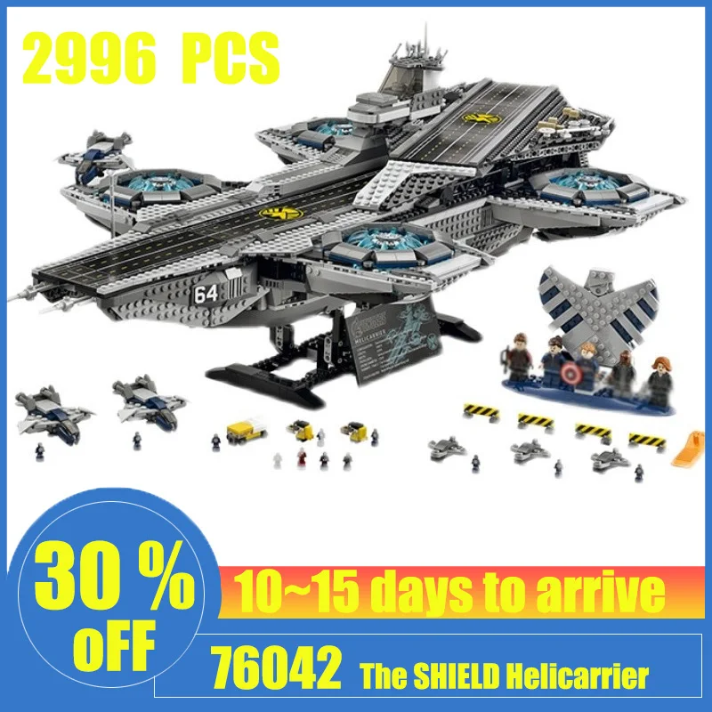 

3066PCS Technical Shield Helicarrier Model Compatible 76042 07043 Building Blocks Assembly Toys for Kid Christmas Birthday Gifts