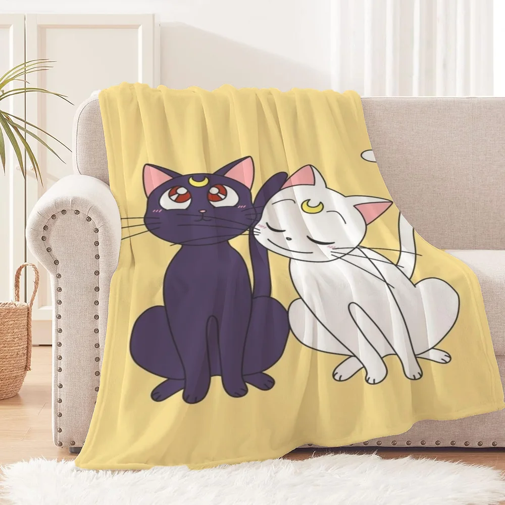 Роскошное Плюшевое Одеяло С Принтом S-Сейлор Мун Большой Размер Для Кровати