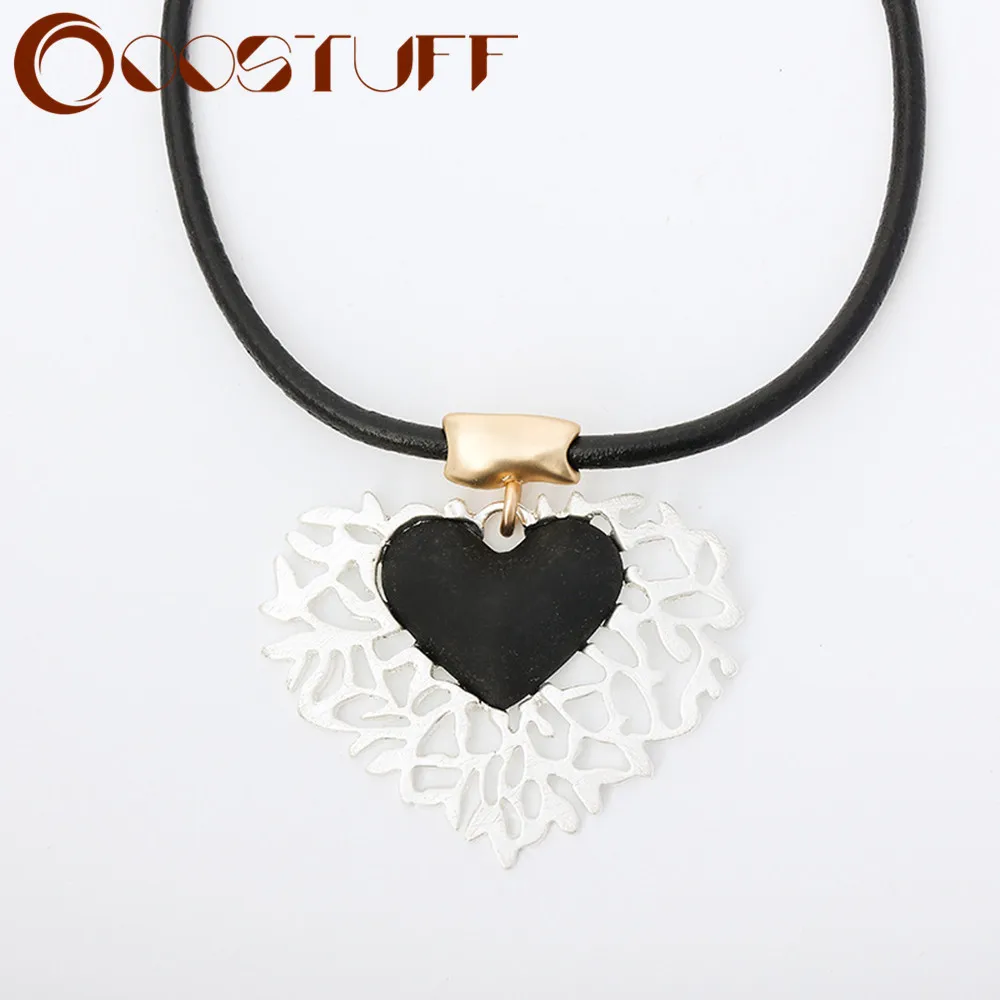 

Trend Hollow Sweet Heart Ожерелье для женщин 2022 Винтаж Серебряный цвет Подвеска Готические подвески Мода Collare Ювелирные изделия Чокеры