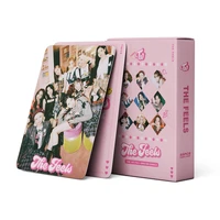 54pcsset kpop twice lomo card new album the feels photocards korean girl group twice fotocards mina sana photos cards postcards