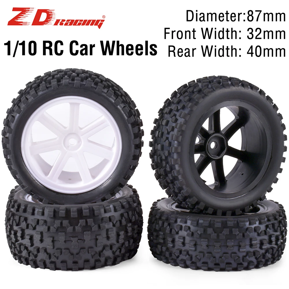 Front Rear Tires Wheels Set 12mm Hex Hubs Foam Inserts For T