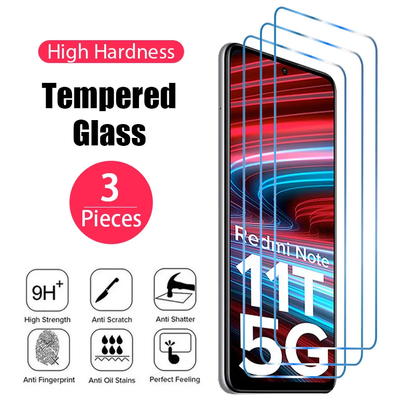 Закаленное стекло для Xiaomi Redmi 9 9A 9C 9T 7A 10 Защитная пленка экрана Note 7 8 Pro 9S 8T 11 S 11S 3 шт.