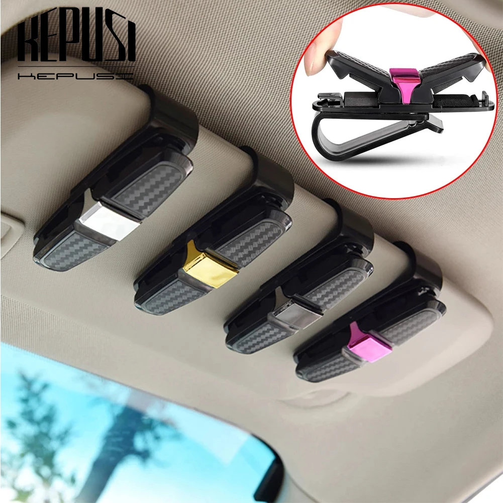 

Car Glasses Holder Ticket Card Clamp For Toyota Corolla Avensis Yaris Rav4 Auris Hilux Prius Camry 40 Celica Supra Prado Verso