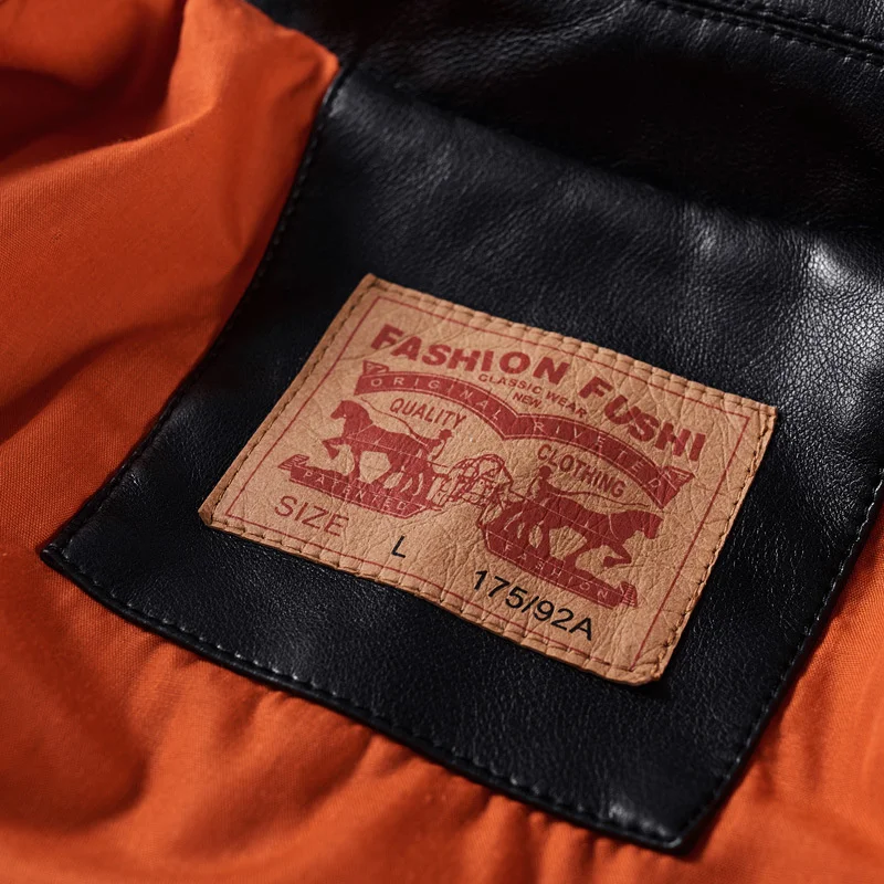 Куртка мужская летная из экокожи Уличная Повседневная мотоциклетная куртка в