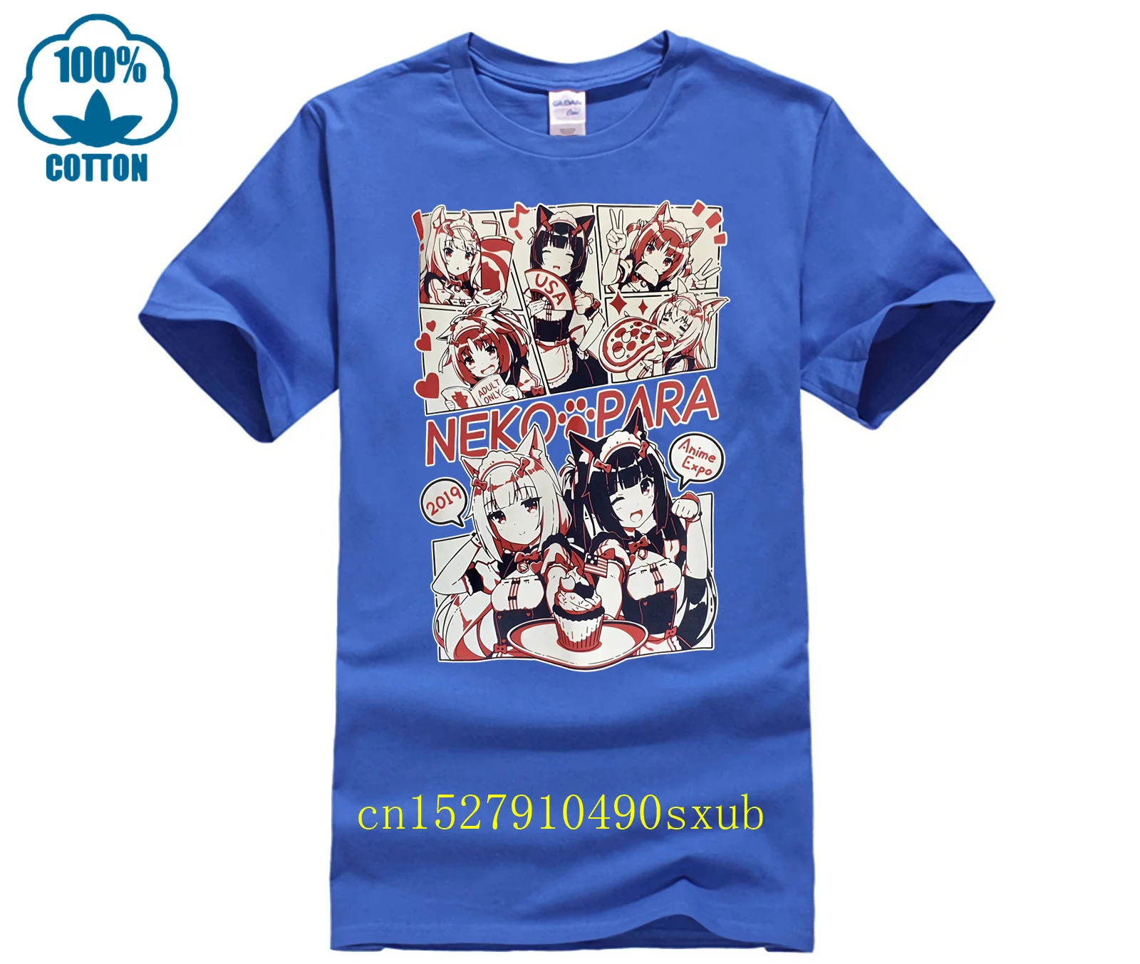 Футболка с изображением аниме Экспо некопара кадава