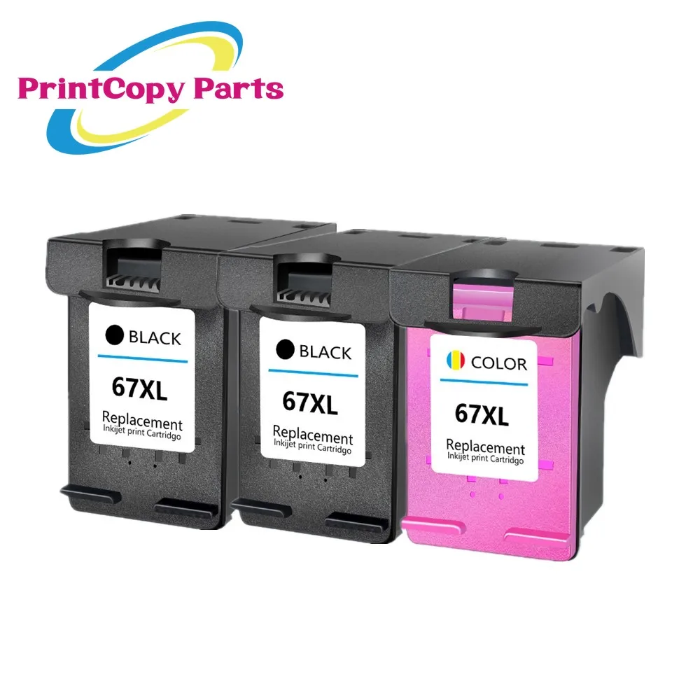 Оригинальный чернильный картридж 67 67XL для HP ENVY 6052 6055 6058 6075 6452 6455 6458 Deskjet 1225 2732 2752 2755