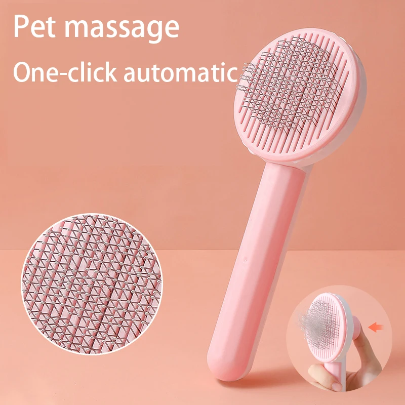 

Pet Comb Cleaning Slicker Brush Cat Brush Self Remove Hair Grooming Brush Pet Dematting Comb Beauty Slicker Dog Comb Cepillo