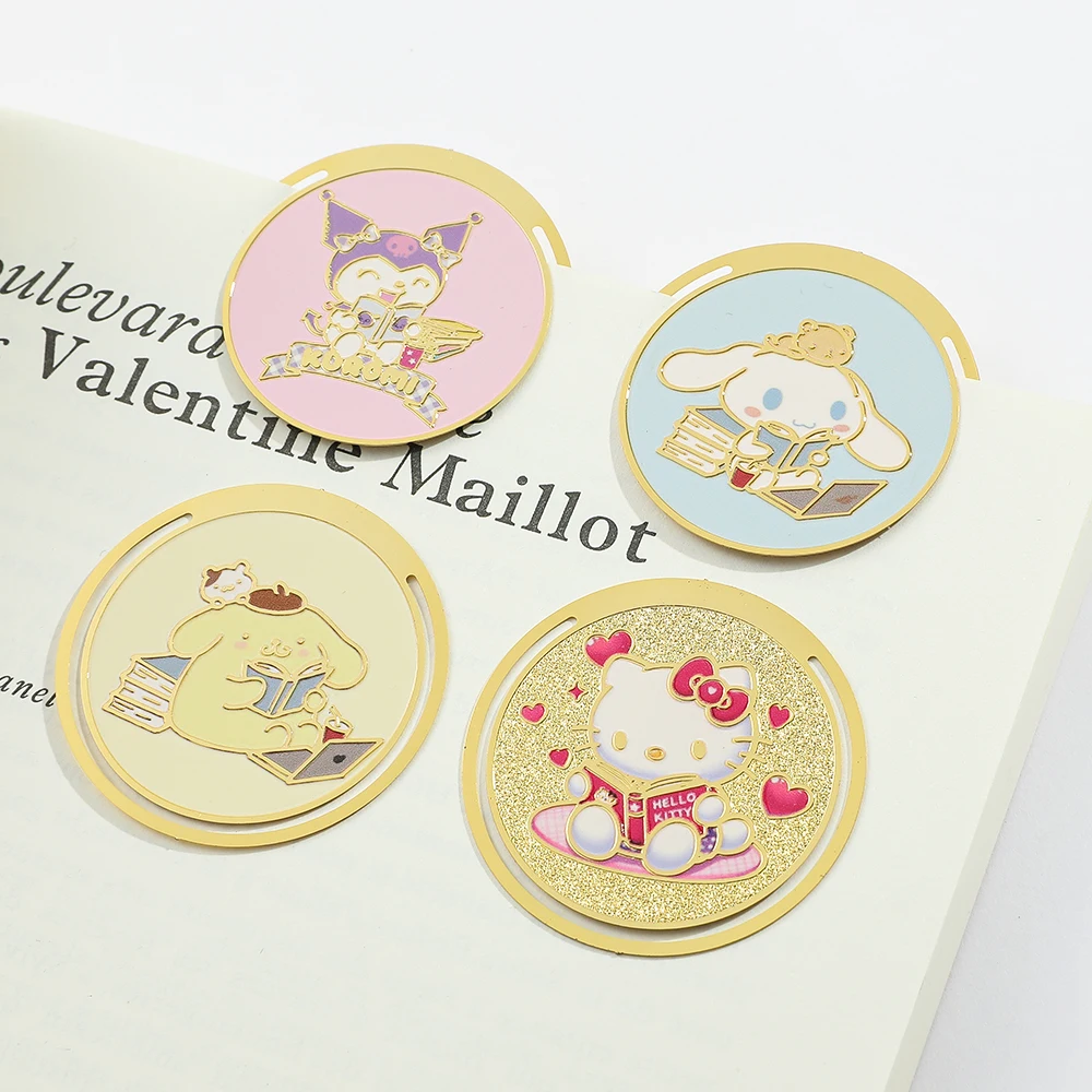 1 шт. металлическая Закладка для книг в стиле аниме Китти