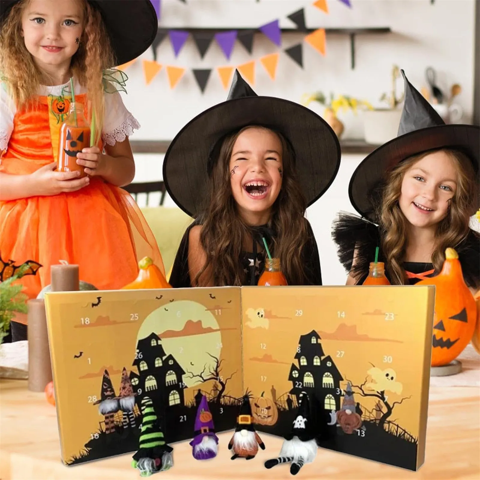 Календарь для Хэллоуина Гном 2024 календарь Адвента на Хэллоуин