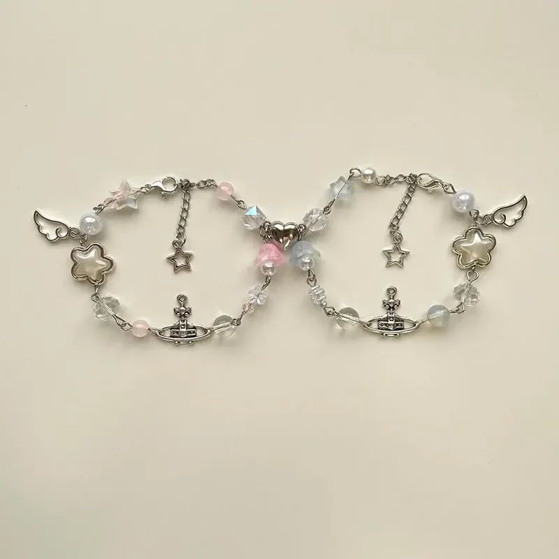 Браслет ручной работы с бисером в виде ландыри из долины браслет для любви