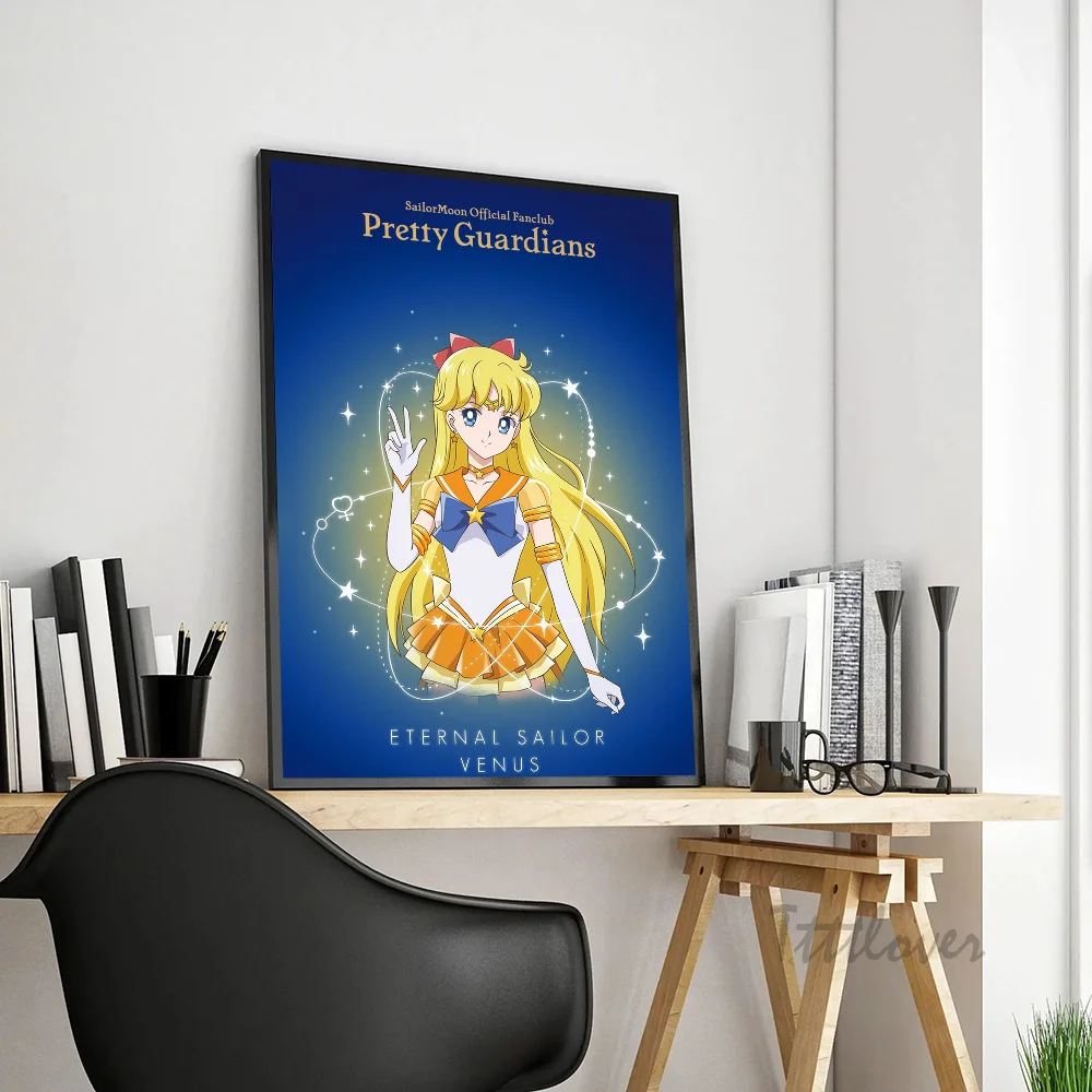 Аниме девушка S Сейлор Мун красивый постер-наклейки художественные настенные