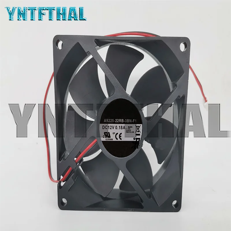 Оригинальный охладитель для головного телефона, 12 В, 0,18 А, DF0922512RFMN, 92x92x25 мм, 3-проводной охлаждающий вентилятор