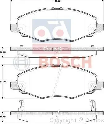 

986494326x2 "brake pad for HILUX 2.5d" 4x2"