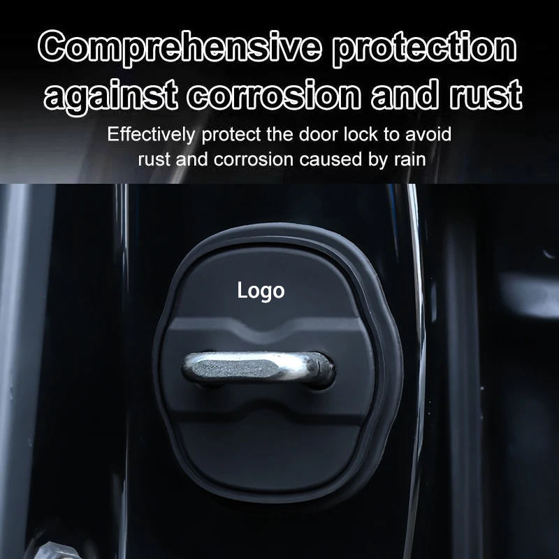 2 шт./компл. силиконовый защитный чехол с пряжкой дверного замка автомобиля для