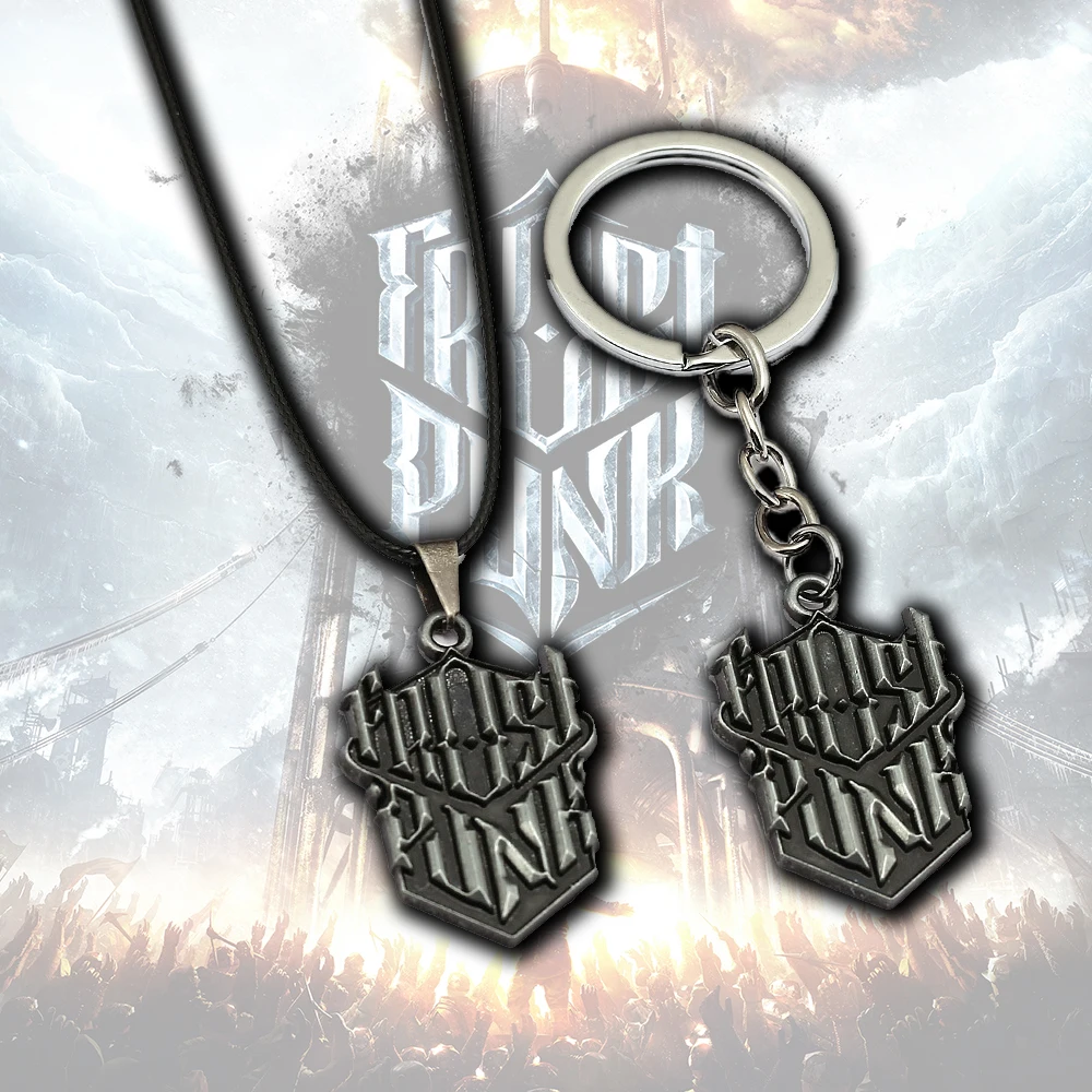 

Keyring Frostpunk The Board Game Rifts Last Autumn On Edge Steam PS4 Accessories Keychains Llavero Chain Necklace Neck Pendants