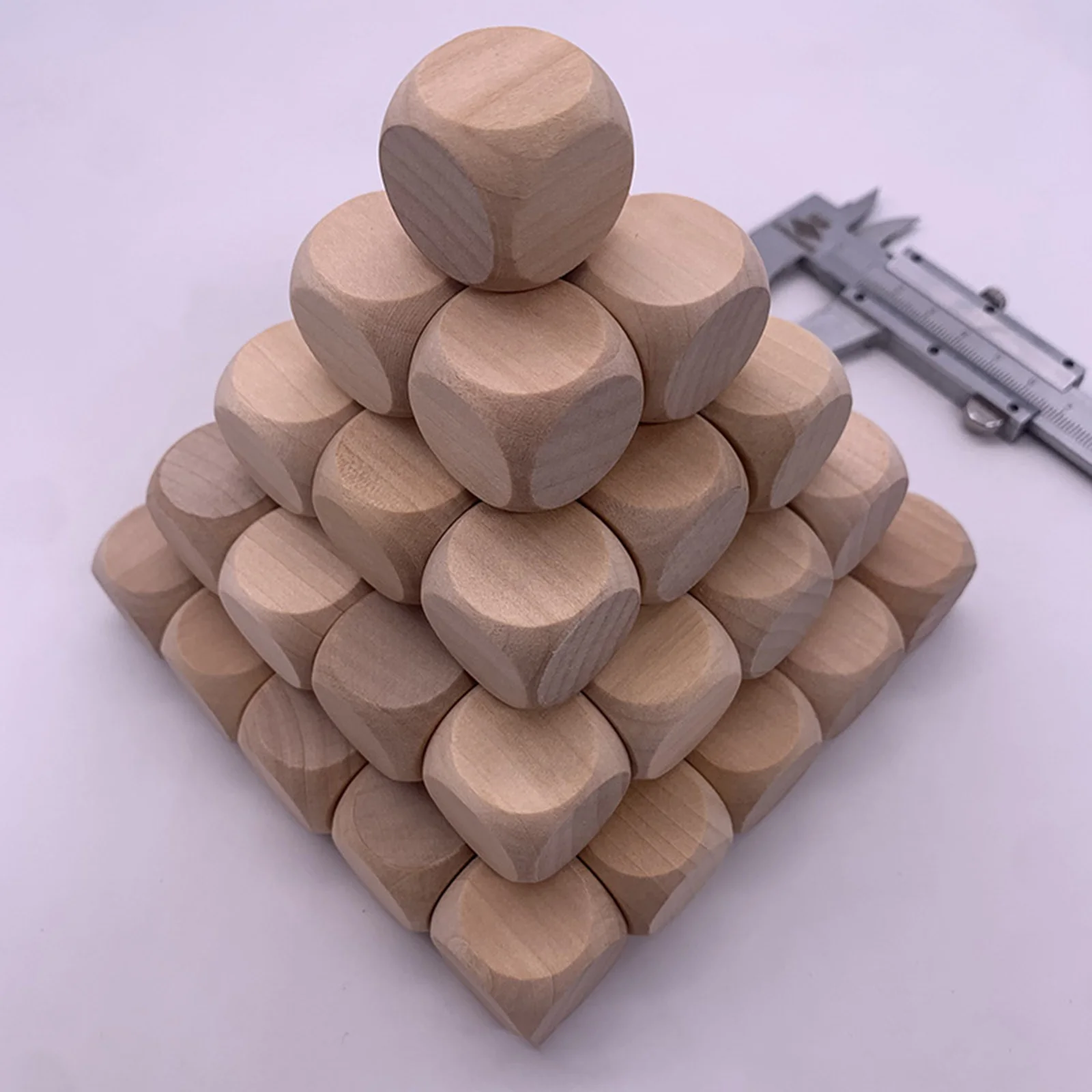 

10Pcs Blank Wooden Dice Unfinished Wood Cubes Square Blocks DIY Craft Crafts For Puzzle Making Building Model DIY Crafts
