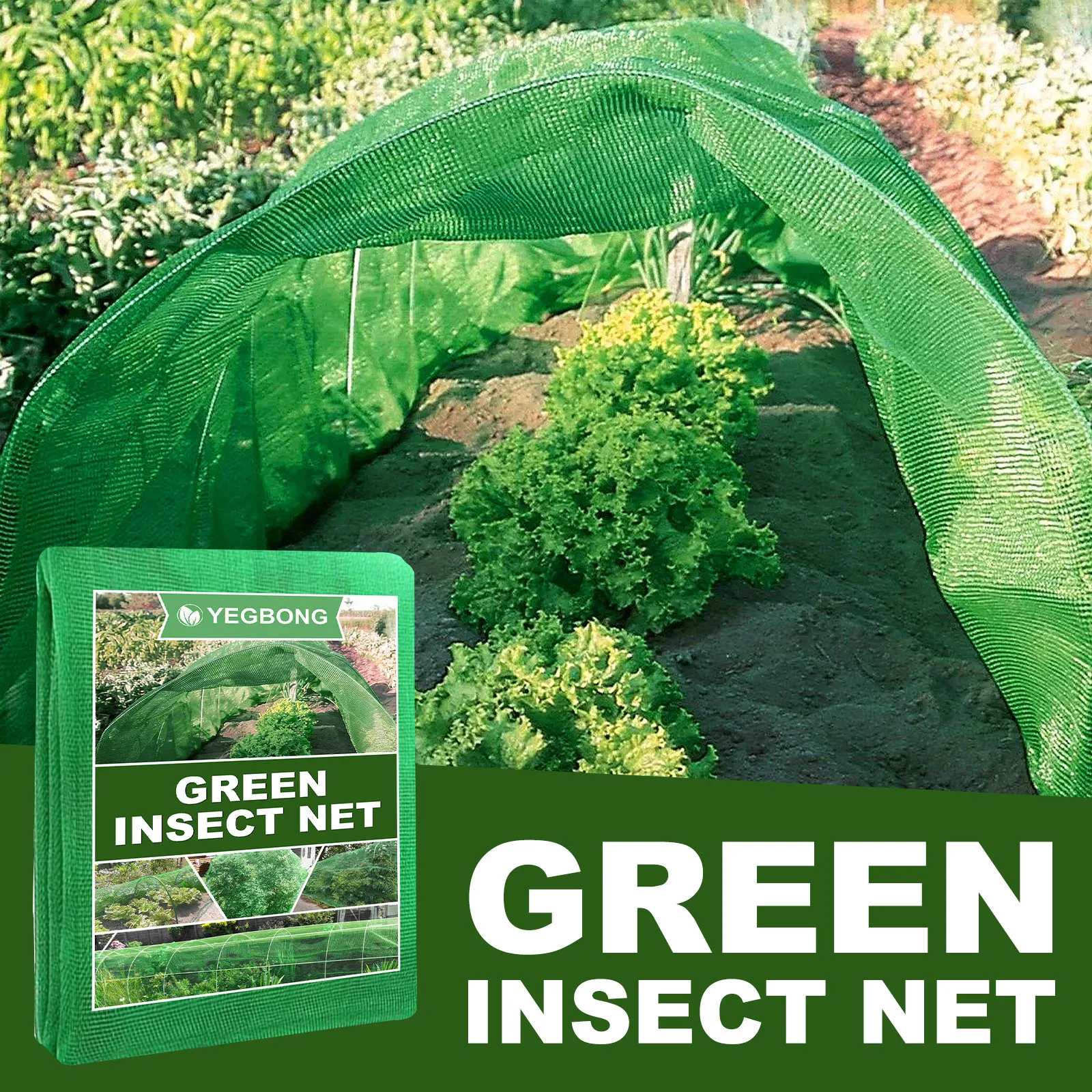 

1 piece of green insect net, polyethylene garden plant, greenhouse vegetable and fruit insect net 196.85 * 78.74inch