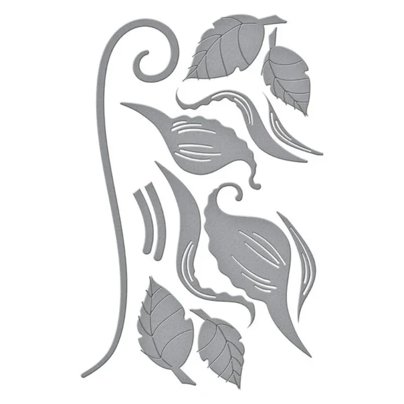 Новинка 2022 растительный цветок лилии стебель узор металлические штампы для