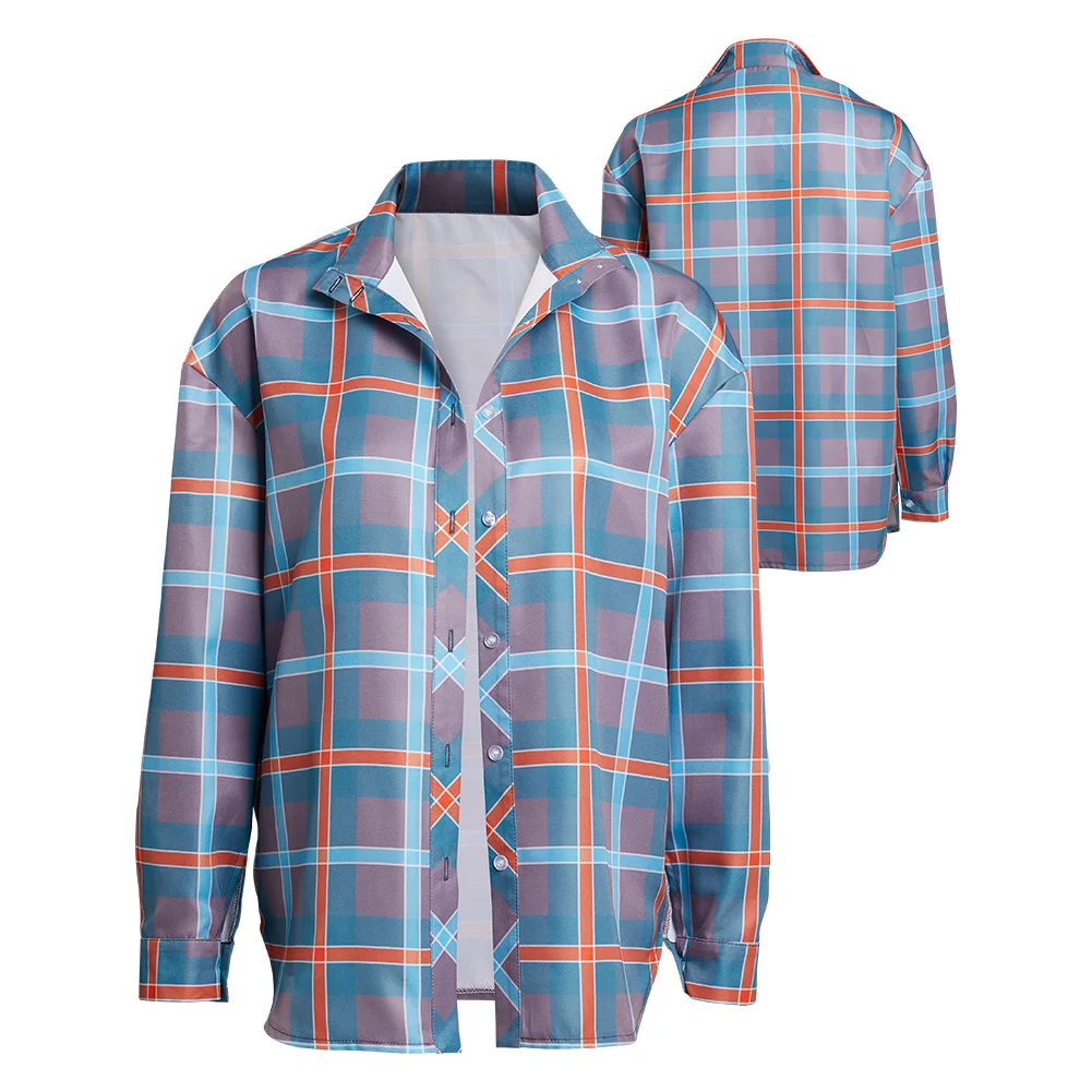 

Stranger Cos Things Season 4 Cosplay Costume Plaid Shirt Halloween Carnival Suit