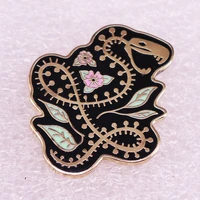 the snake skeleton jewelry gift pin wrap garment lapfashionable creative cartoon brooch lovely enamel badge clothing accessories