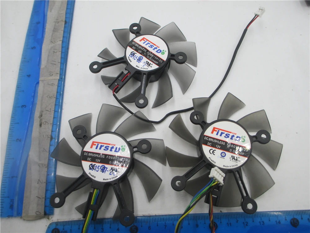 VGA вентиляторы для ASUS 8600GT 9600GSO GTS450 GTS260 FD8015H12D YD128015LS EFB0812HB-BE27 EFB0812HBALA FD8015H12C 12V вентилятор карты