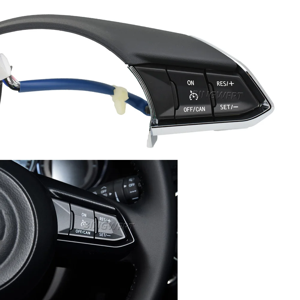 Фото Кнопка на руле для Mazda 3 Atenza CX4 2018-2020, для Mazda Axela CX5 2017-2020, регулировка громкости, кнопка управления круиз-контролем №3