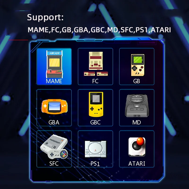 Игровая консоль MTU8 4K в стиле ретро HD выход 2 4 ГГц беспроводной джойстик PS1 ATARI 10000
