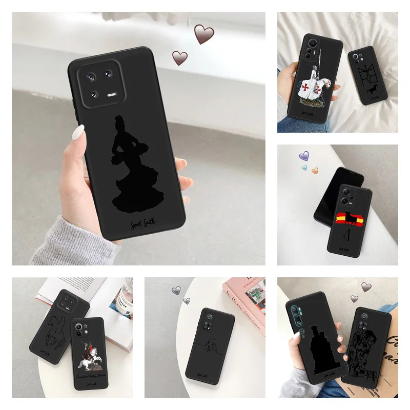 Мягкий чехол для телефона Redmi Note13 Pro Plus 5G Note12 12C 13C Xiaomi 13 Lite 12 12X 12T с рисунком лошади