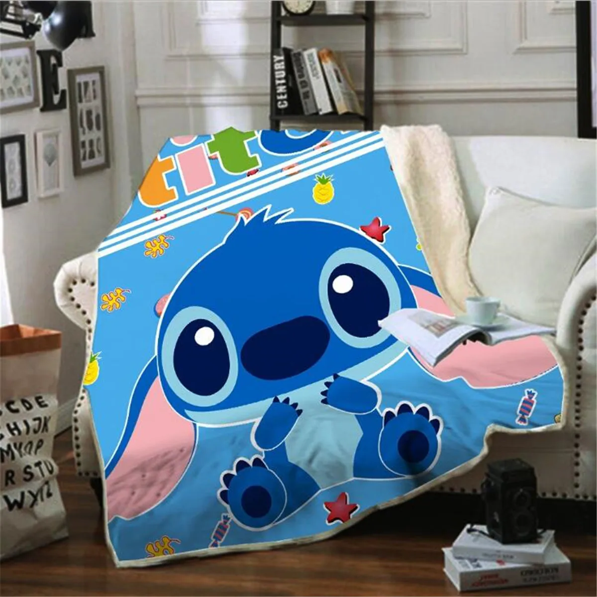 

Funny Cartoon Fleece Blanket 3D All Over Printed Wearable Blanket Adults/kids Fleece Blanket Sherpa Blanket 08