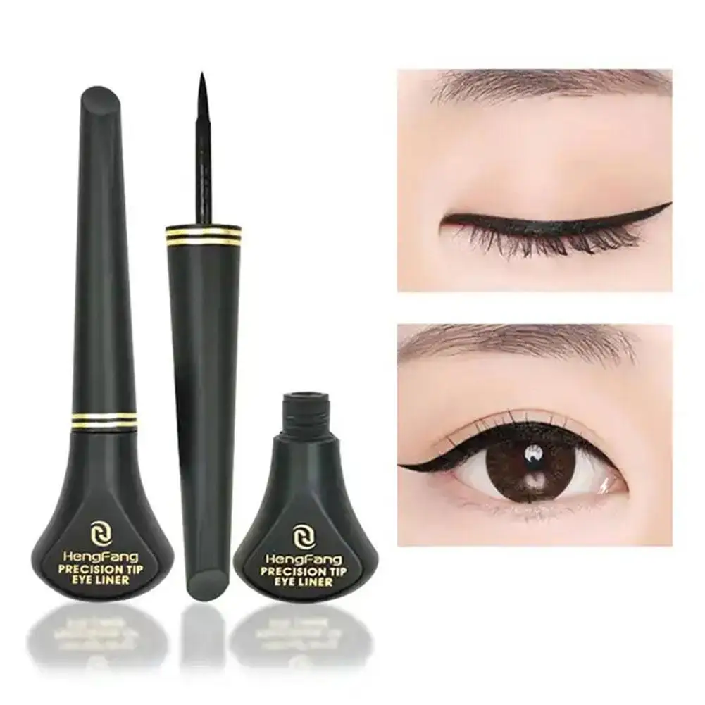 

2 In1 Stamp Liquid Eyeliner Pencil Water Proof Fast Dry Double-ended Black Seal Eye Liner Pen Make Up for Women Cosmetics