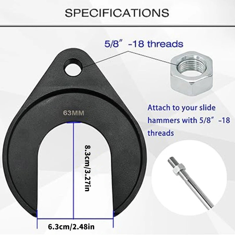 Инструмент для снятия и разборки экстрактора автомобильных осей съемник ШРУС 63