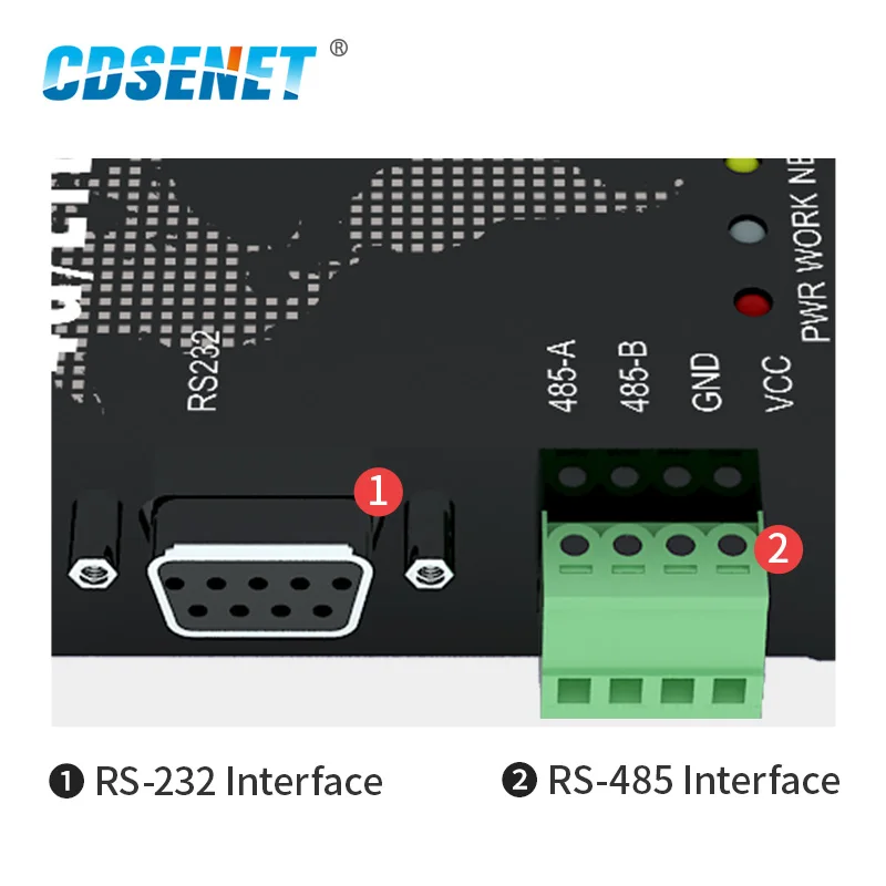 4G Module LTE RS232 RS485 Modbus RTU TCP E840-DTU(4G-02E) LTE-FDD WCDMA GSM Wireless Transparent Transceiver Modem