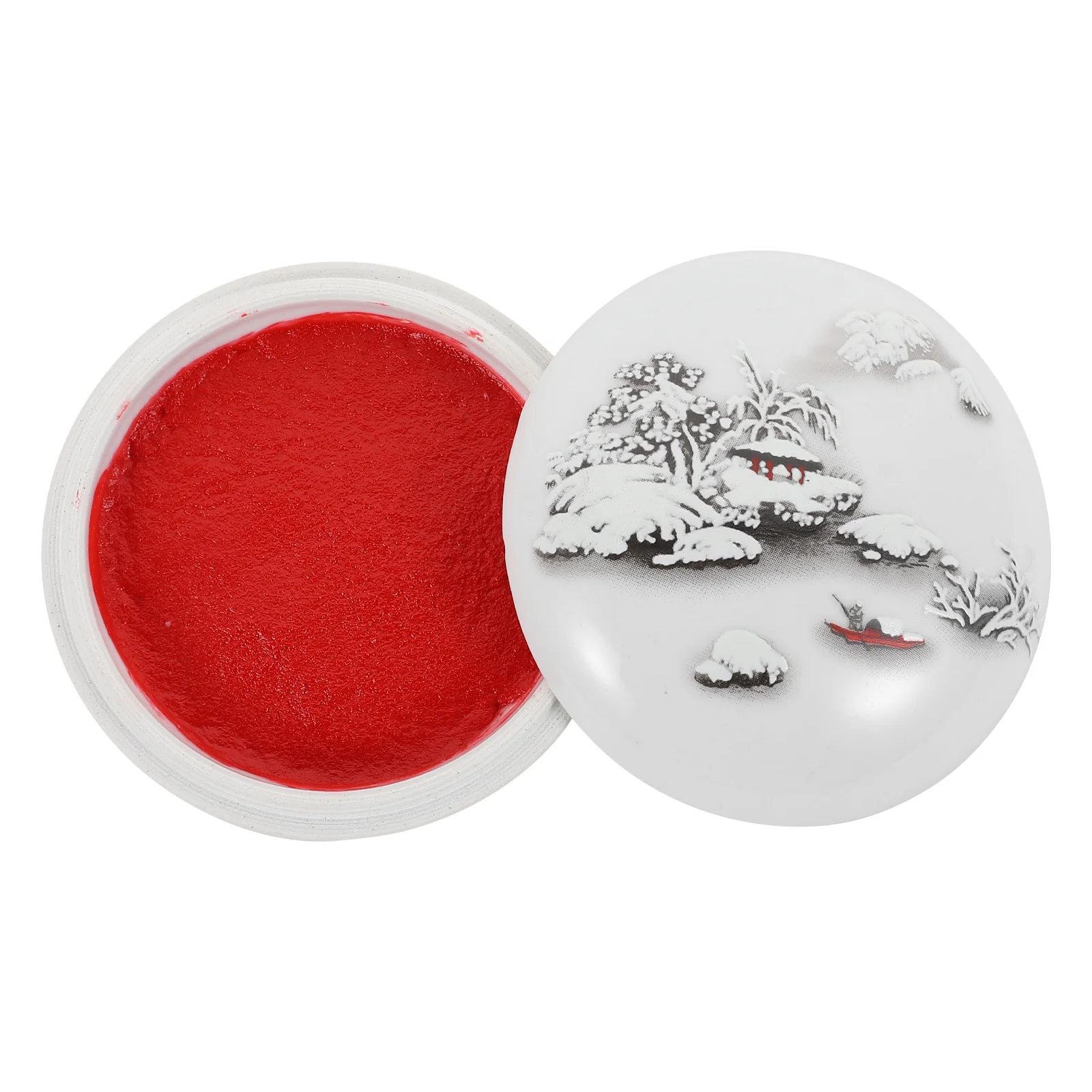 

Ink Pad Calligraphy Painting Inkpad Chinese Red Stamp Paste Stamps Round Sumi Craft Multi Moonsupply Tools School Thumbprint