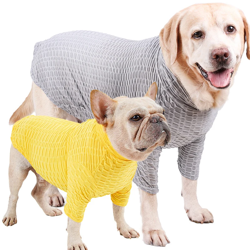 

Dog Clothes Base Shirt For Small Medium Large Dogs Autumn Winter Pet Undershirt Warm Soft Clothing For French Bulldog Labrador