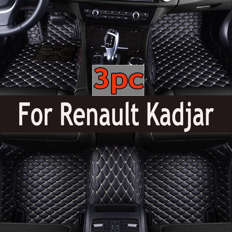 

Напольные коврики для Renault Kadjar 2019 2018 2017 2016 2015, коврики для интерьера, кожаные декоративные детали для стайлинга, автомобильные аксессуары