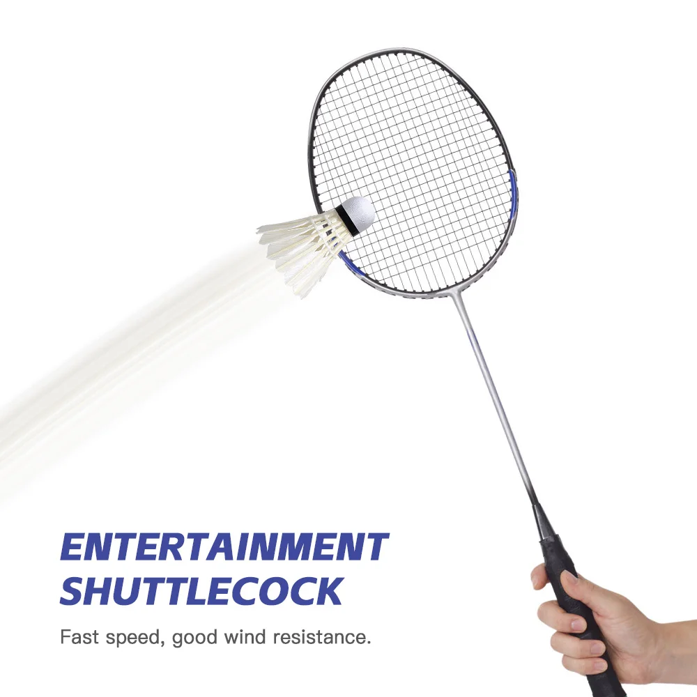 Воланы с перьями для бадминтона 12 упаковок начинающих тренировок