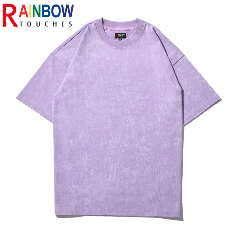 

Rainbowtouches 2022 New T-Shirt Mens Tie Dye T-Shirts Cotton High Street Fashion Women Cyber Celebrity Couple T-Shirt Unisex Top