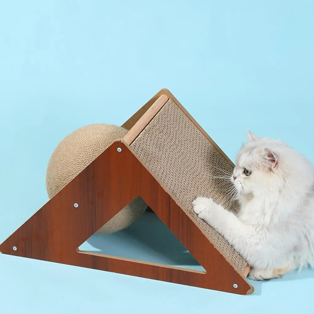 Rascador triangular para Gatos, poste para rascar, Rascador, artículo para mascotas