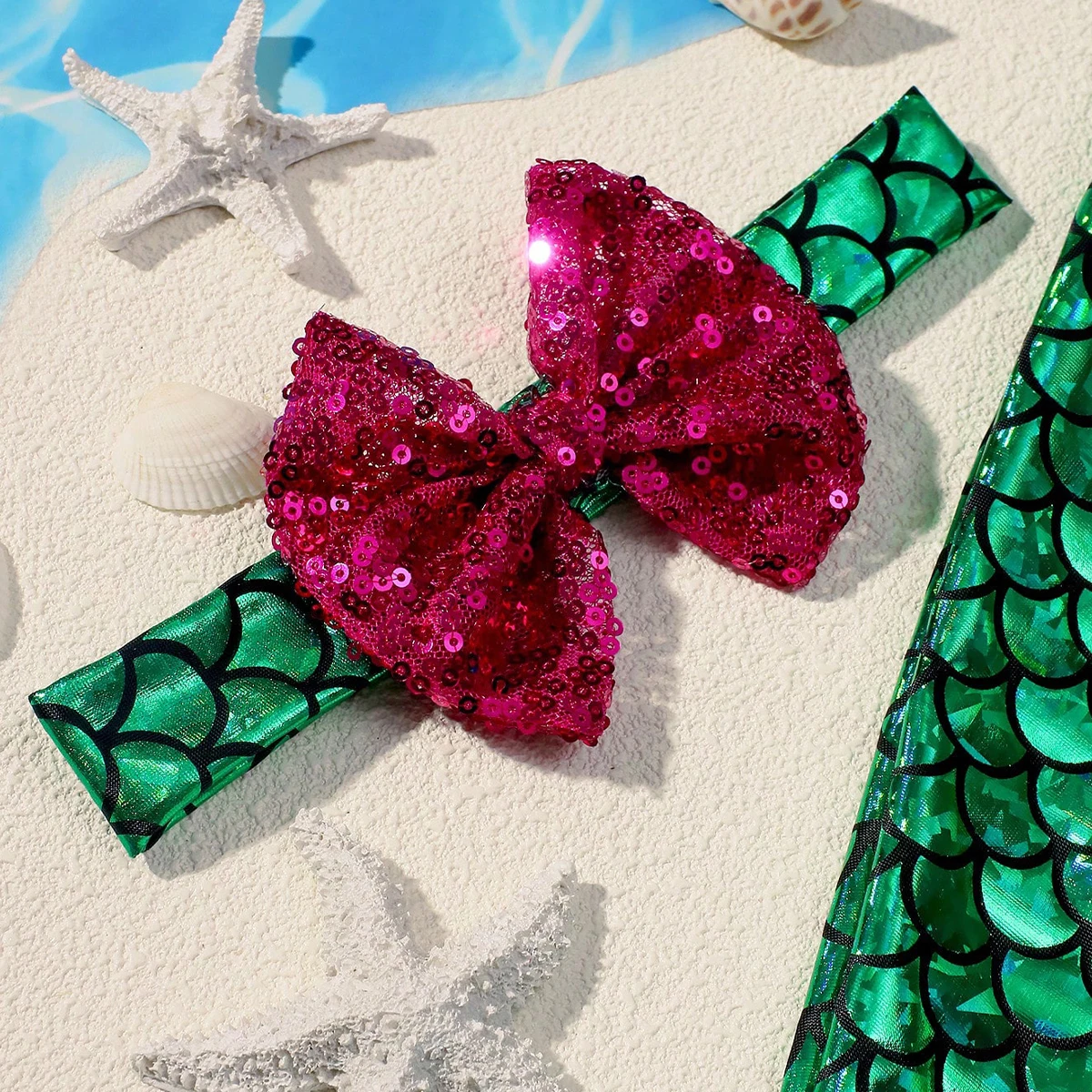 Ylsteed Комплект Русалки Из Трех Предметов Для Младенцев Реквизит Фотосессии