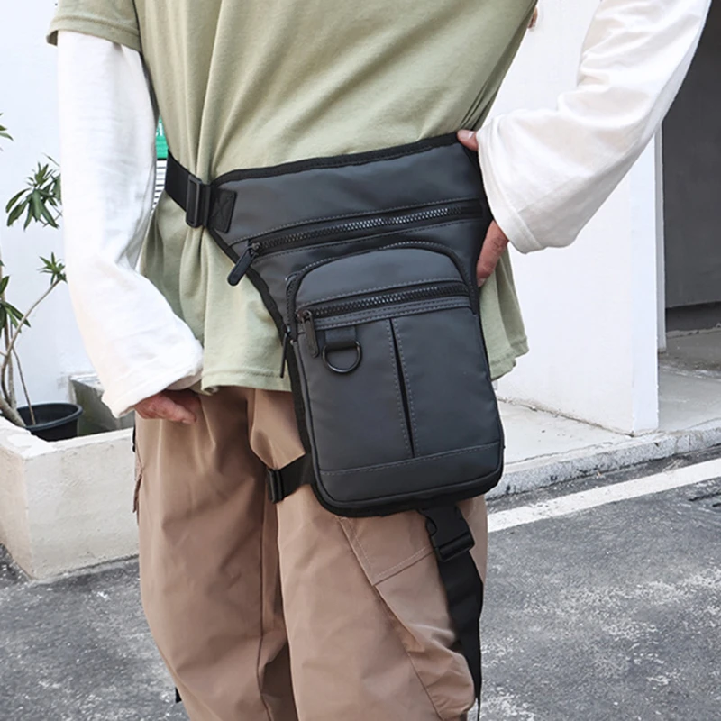 

Mens Sling Cross body for Men Waist Bag Fanny Pack Drop Leg Bag ThighBag Pouch Tactical Motorcycle Riding Outdoor Sport