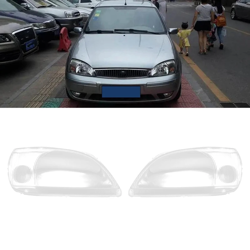 

For Ford Fiesta 2003 2004 Headlight Shell Lamp Shade Transparent Lens Cover Headlight Cover