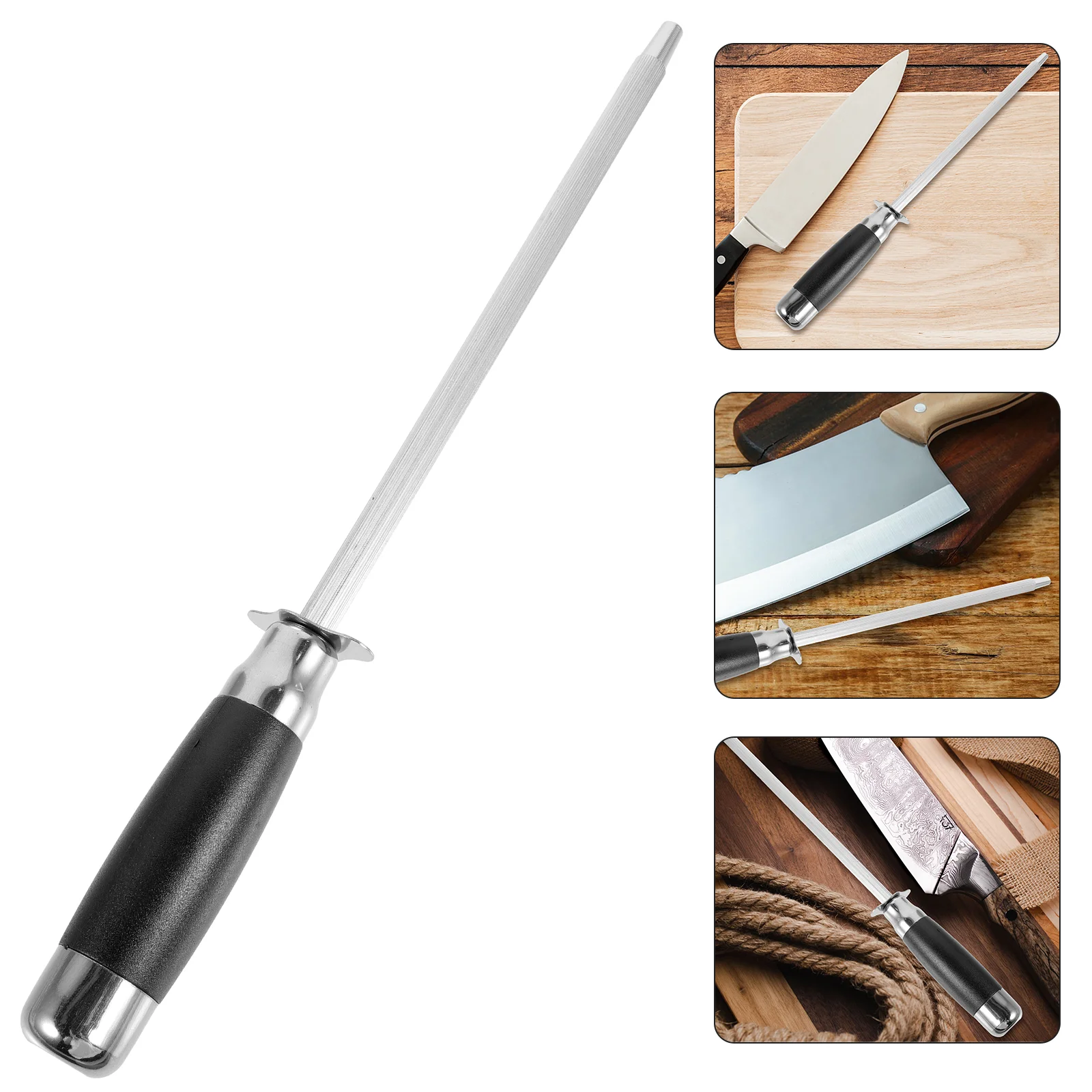 

Sharpener Chef Rod Sharpening Home Stick Steel Cutting Tool Cutters Kitchen Knife